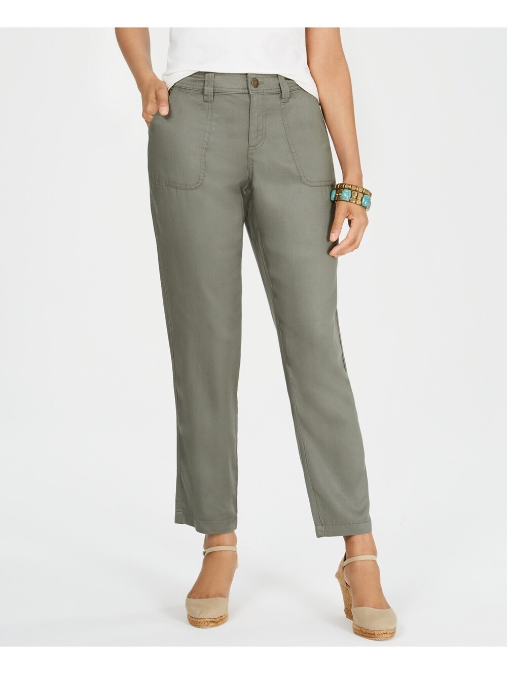 Style & Co. Womens Tapered Utility Pants Size 4 - Picture 1 of 3
